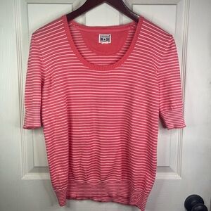 Converse all star striped short sleeve sweater.